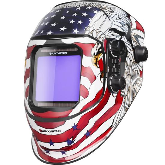 AC-M SERIAL: Large Viewing Screen Auto Darkening Welding Helmet 3.94